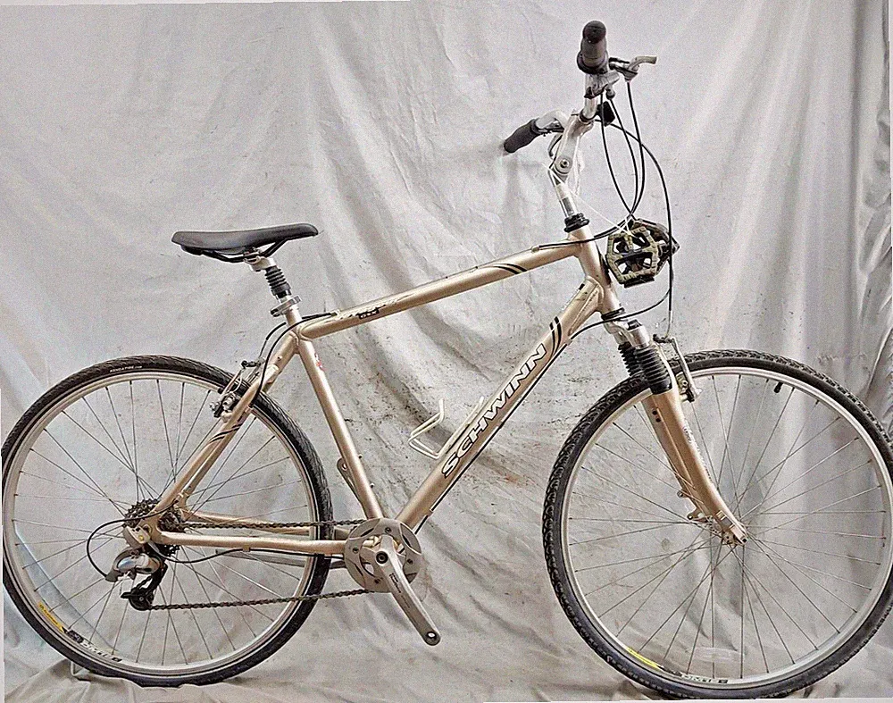 04' Schwinn Voyageur GSX Comfort Hybrid Bike 21" XL Suspension Java Bar Commuter