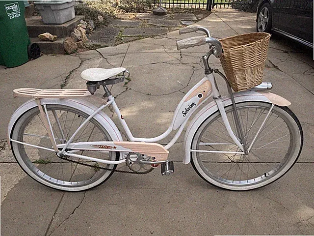1953 Schwinn Pink starlet ladies bicycle 26” with Basket. In great condition!
