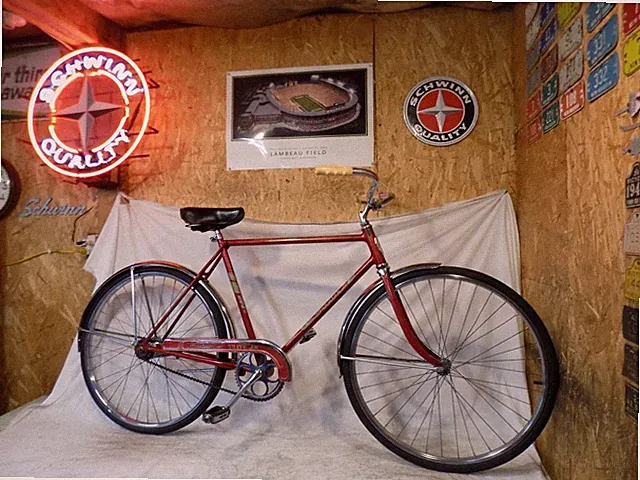 1961 SCHWINN TRAVELER MENS 2-SPEED DELUXE BICYCLE VINTAGE RACER SPEEDSTER S5 60s