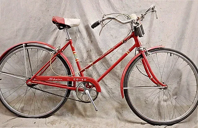1964 Schwinn Co-Ed Cruiser Bike 19" Large 3S Sturmey Archer Steel Commuter Cafe~