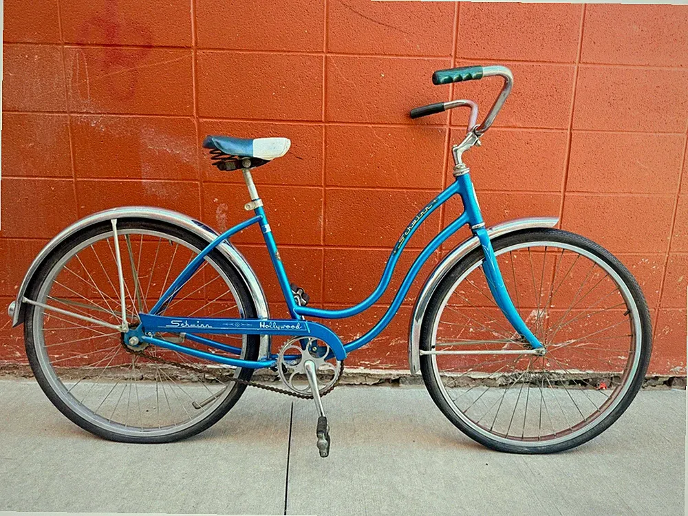 1967 Schwinn Hollywood Vintage Bicycle Blue Original Antique Cruiser Bike