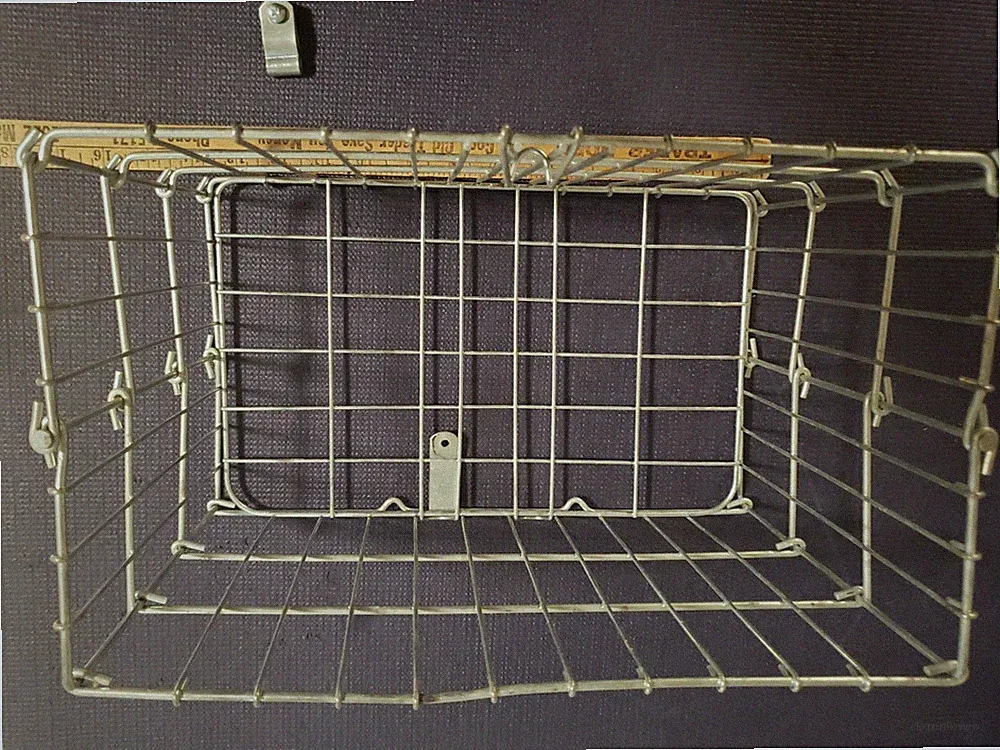 1970s SCHWINN Bicycle Rear Folding Wire Basket MISSING HARDWARE SAVE $$$$