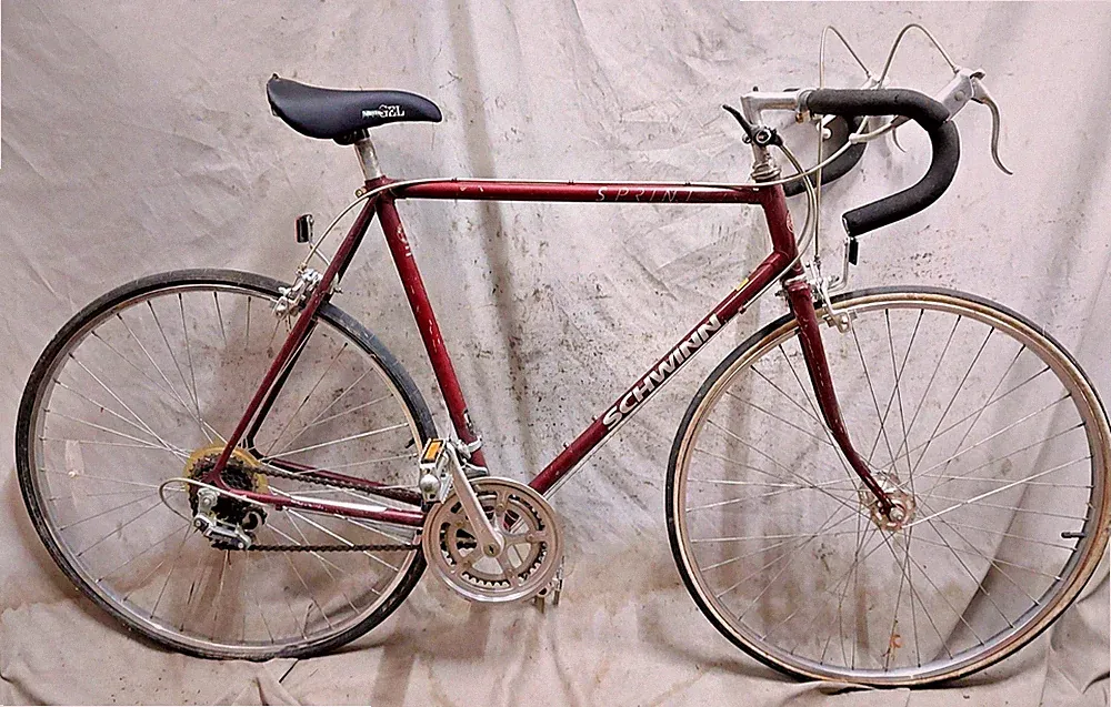 1988 Schwinn Sprint Road Bike Large 58cm Red Lugged Steel Vintage Cafe Commuter~