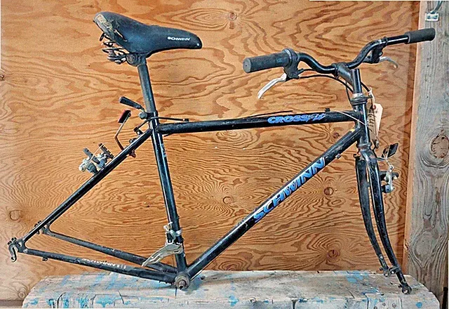 1995 Schwinn Crossfit Hybrid Bike Frame Large 18" Butted Steel Vintage Gravel