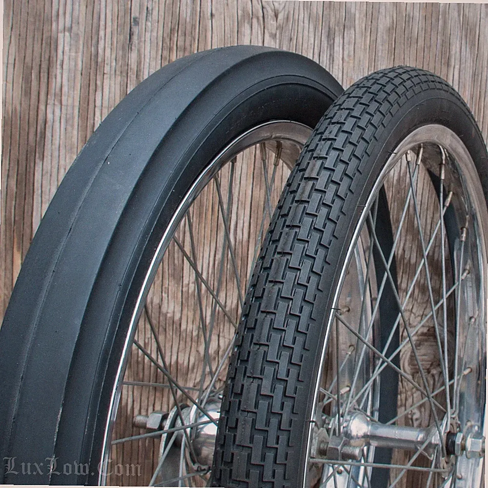 20" Schwinn Stingray Bike TIRES S7 Brick & S2 ASlik Slick Vintage Muscle Bicycle
