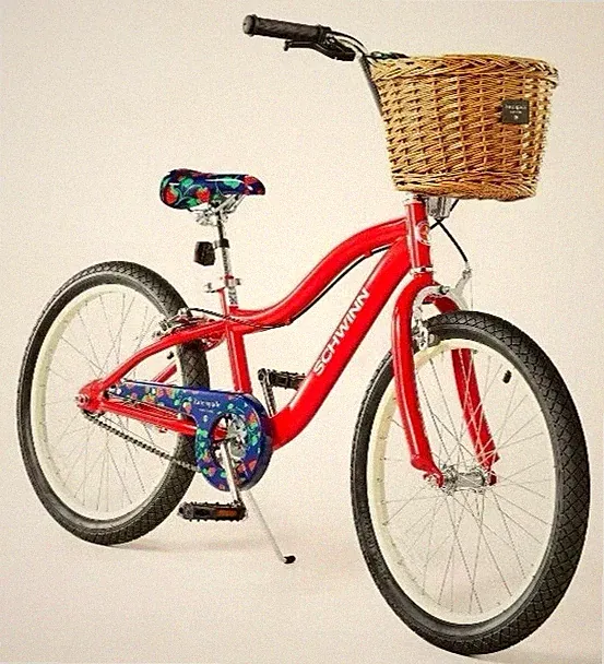 20" Strawberry Print Schwinn Kate Spade New York Kids' Bike Navy Red Bicycle