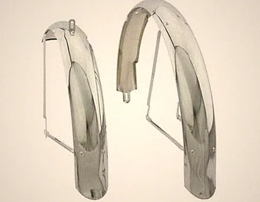26" Flared Ducktail Fenders Bicycle,Bike Cruiser,Chopper Lowrider Chrome Classic