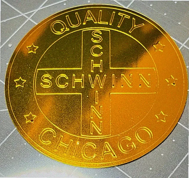 Custom Schwinn "CHICAGO/QUALITY" Vinyl Decal For Repaint/Refurb Jobs T
