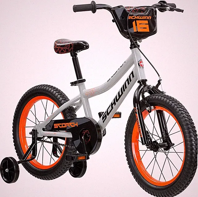 Kids Bike 16 Inch Training Wheels Adjustable Seat Coaster Brake Schwinn 3-13