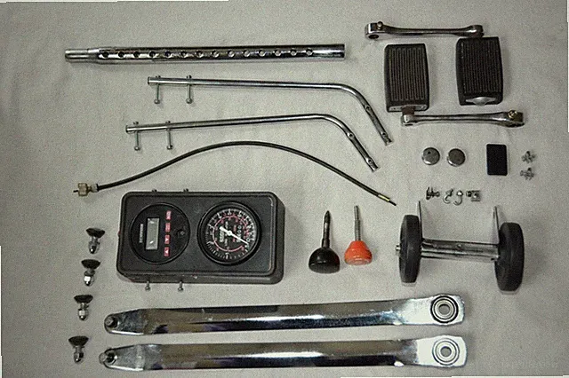 Large Lot Vintage Schwinn Airdyne AD3 Exercise Bike Replacement Parts & Console