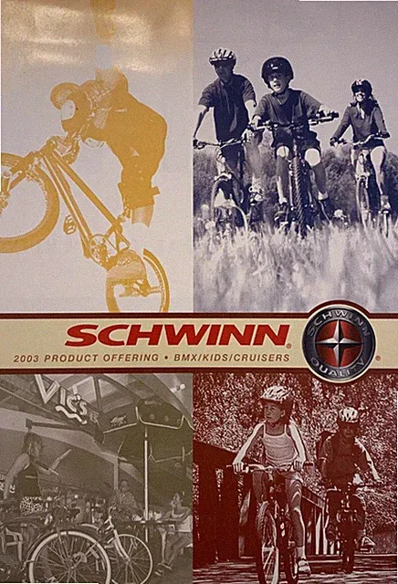 original 2003 Schwinn Bicycle Co. CRUISER BMX KIDS Product Offering catalog