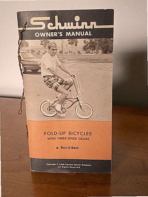 Rare Original SCHWINN 1968 Run-A-Bout Fold Up Bicycles Owners Manual