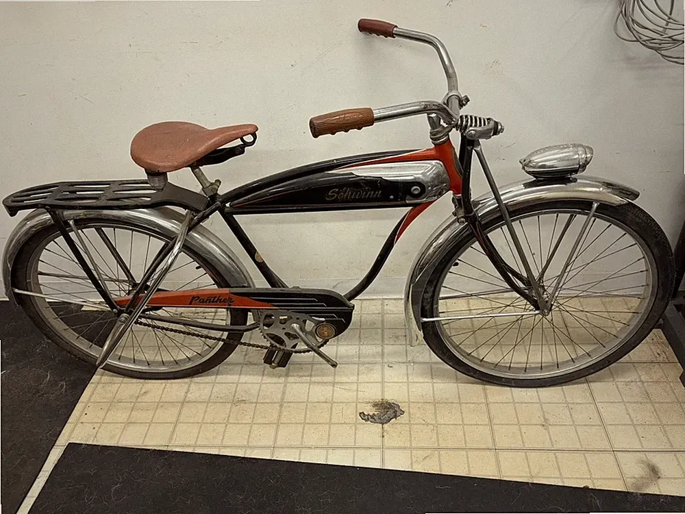 Schwinn 1953 26" Mens Black Panther Bicycle Nice Original