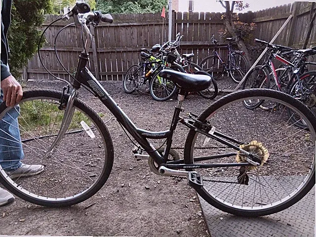 Schwinn 700C Black/Silver Unisex Step-Through Cruiser L Single Speed Caliper