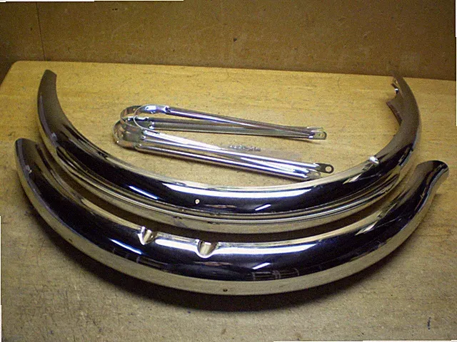 Schwinn Approved PANTHER 26" Bicycle Balloon Tire Chromed Fender Set