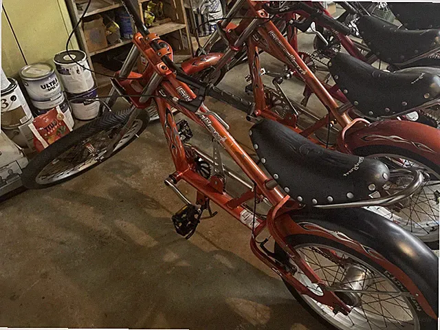Schwinn Chopper OCC XL 3 Speed Adult Chopper Bicycle Orange Used