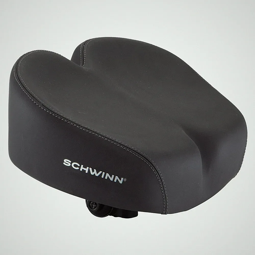 Schwinn Cruise Bicycle Saddle Noseless Foam Seat Black Comfort Riding