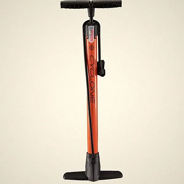 SCHWINN CYCLONE TIRE FLOOR PUMP - ORANGE