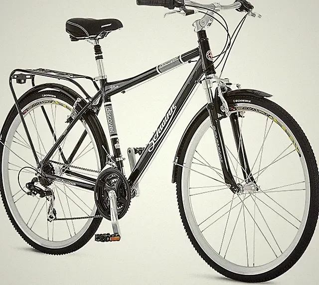 Schwinn Discover Mens and Womens Hybrid Bike 21 Speed 28-Inch Wheels - BLACK