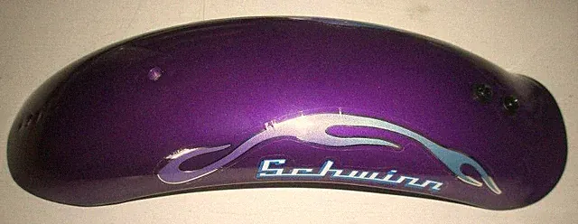 SCHWINN KIDS' STINGRAY CHOPPER BICYCLE REAR FENDER DARK PURPLE PARTS 379