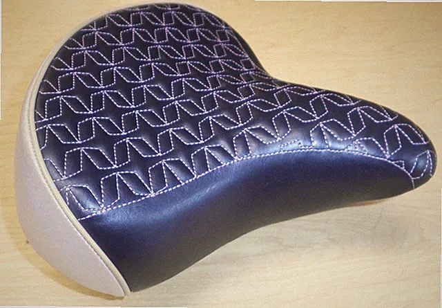 SCHWINN NAVY/LAVENDER SPRING SUSPENSION COMFORT SEAT/SADDLE BIKE PART 442