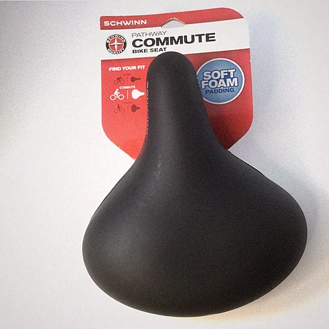 Schwinn Pathway Commute Bike Seat Soft Foam Padding Weather Resistant