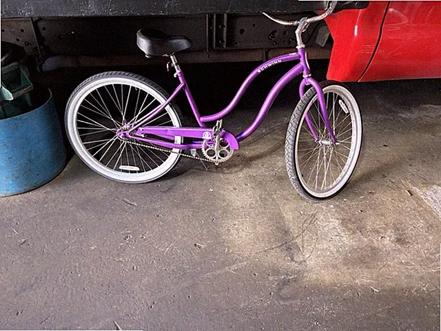 Schwinn Purple Complete Bike with White Tires