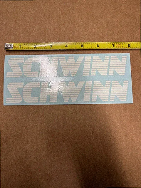 SCHWINN Roadbike Lightweight 26" Bicycle Bike Large White Downtube Decals & BMX