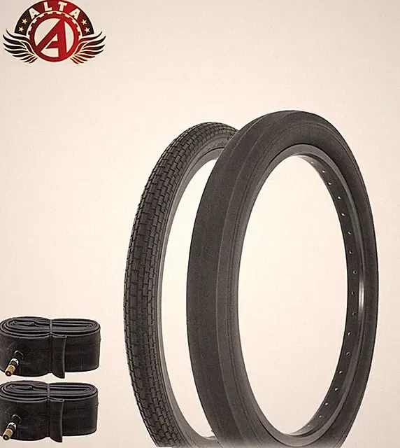 SCHWINN STINGRAY 20 X 1-3/4 S7 BRICK & 20 X 2.125 S2 WIDE SLIK TIRE W/TUBES.