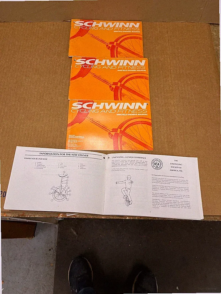 Schwinn Unicycle Bicycle Owners Manual