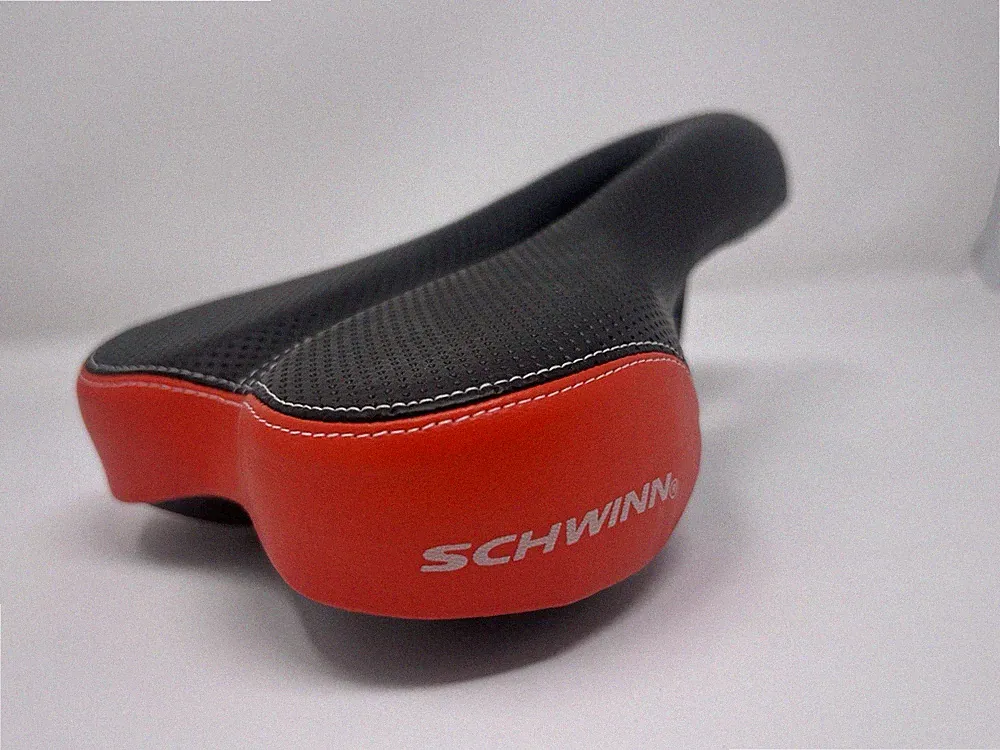 Schwinn VA6508 Cutaway Comfort Bicycle Saddle Seat Black/Red Universal Fit
