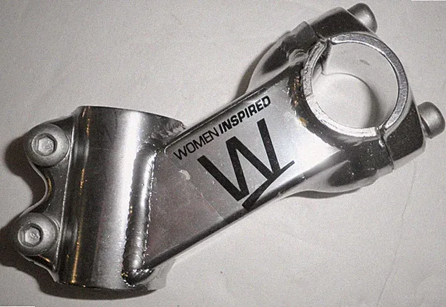 SCHWINN WOMEN INSPIRED STEEL THREADLESS SILVER BICYCLE STEM BIKE PARTS 175-2