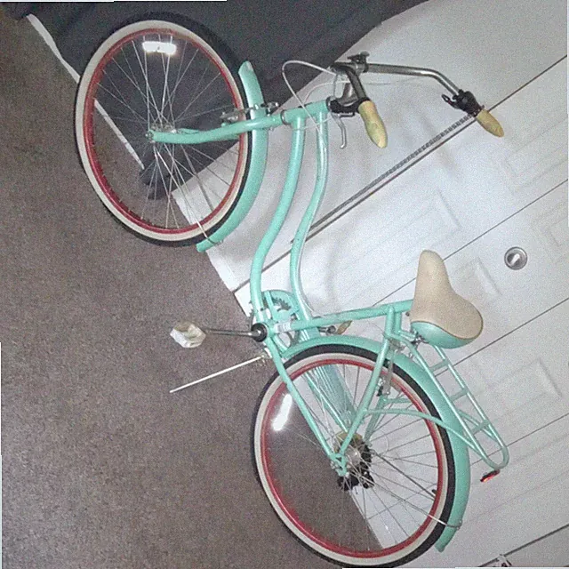 Schwinn Women’s 26in Step-Through Cruiser Bike, Light Blue, Fenders