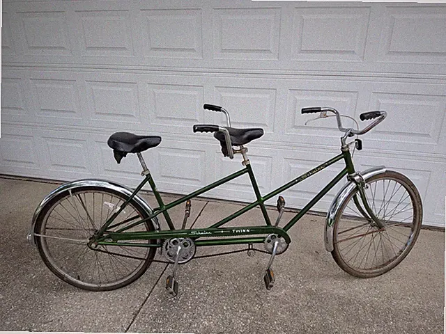 Vintage 1970s Schwinn Twinn Tandem bicycle