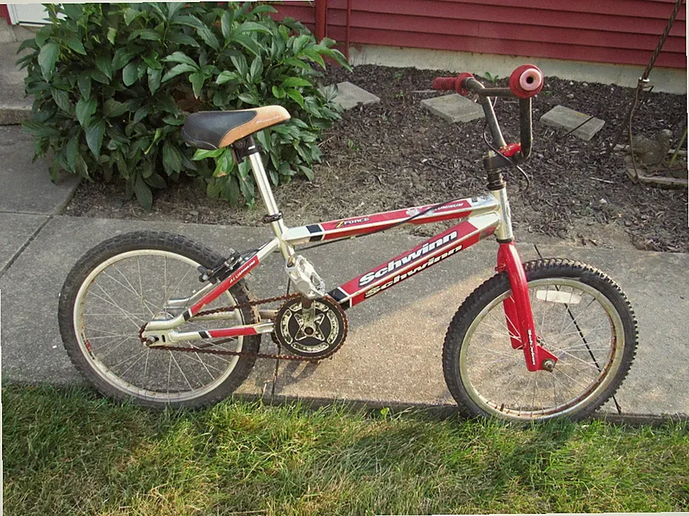 Vintage 1990's 20" Schwinn Z-Force Aluminum Frame 1-Speed Bicycle - PARTS!