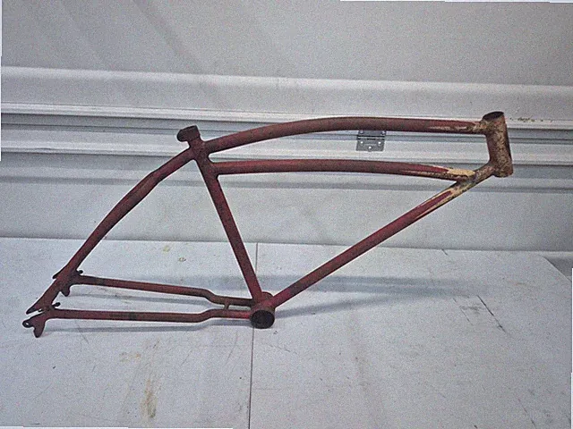 Vintage Prewar 1939 Schwinn 26" Dx Mens Bicycle Frame Cruiser Holy Grail Klunker