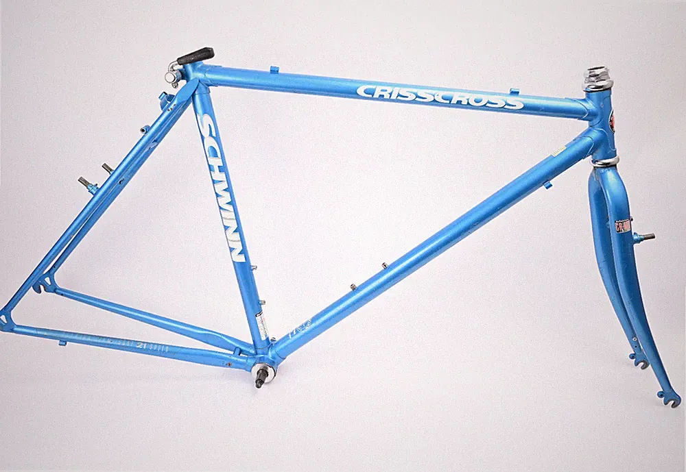 Vintage Schwinn CrissCross Road Gravel Bike Frame Fork & Extras 52cm 700c Steel