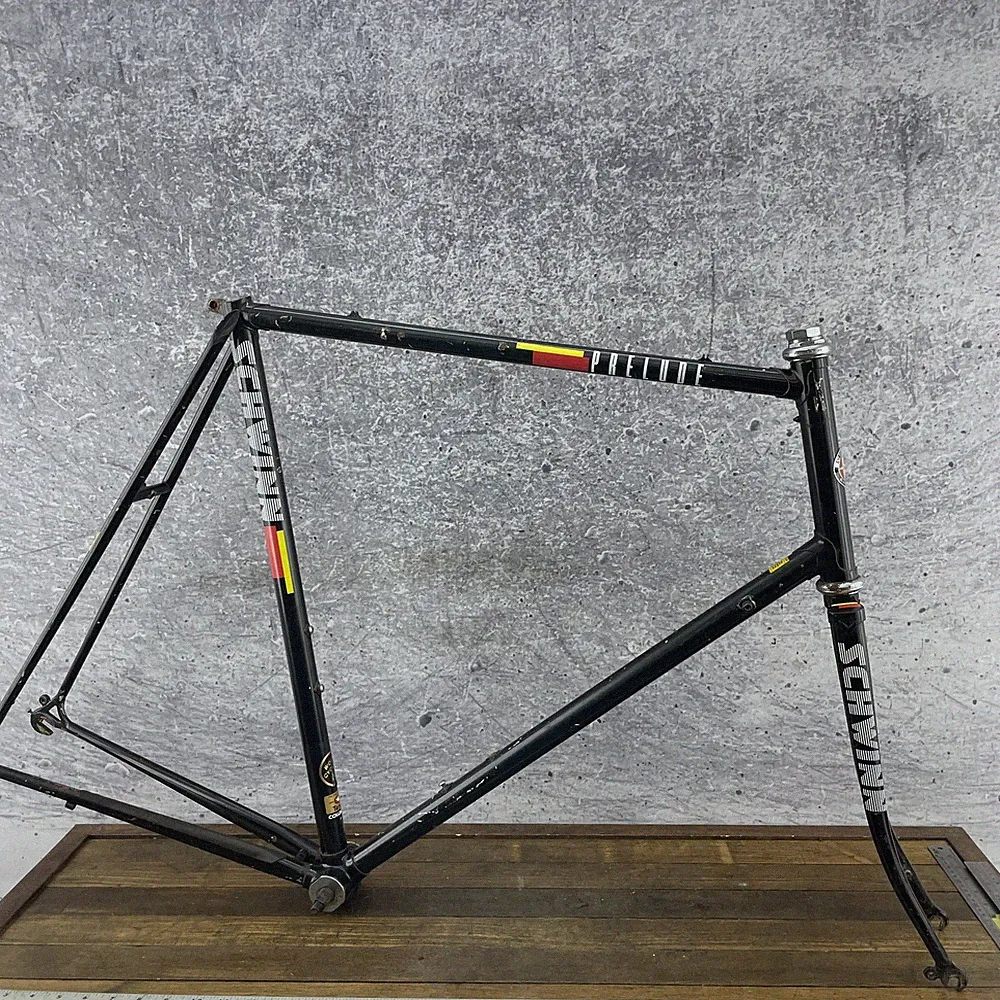 Vintage Schwinn Prelude Road Bike Frame 64cm Columbus Steel Tall USA Black 126