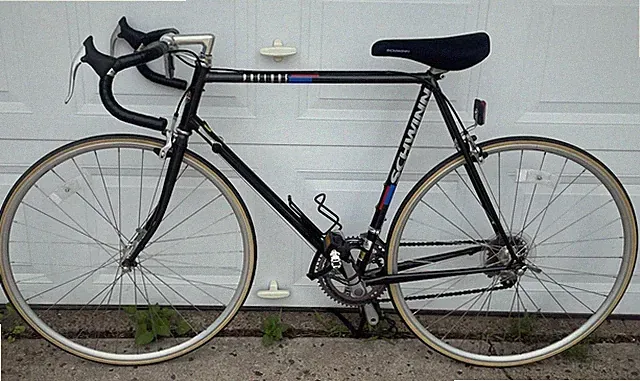 Vintage Schwinn Prelude Touring bike Columbus Tenax Black W/ Red Blue Stripe