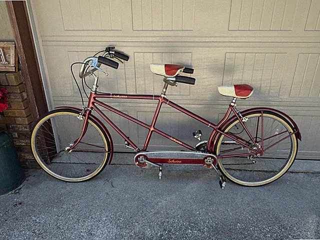 Vintage Schwinn Tandem Bicycle 2 Person Bike Clean Survivor Gear Conversion