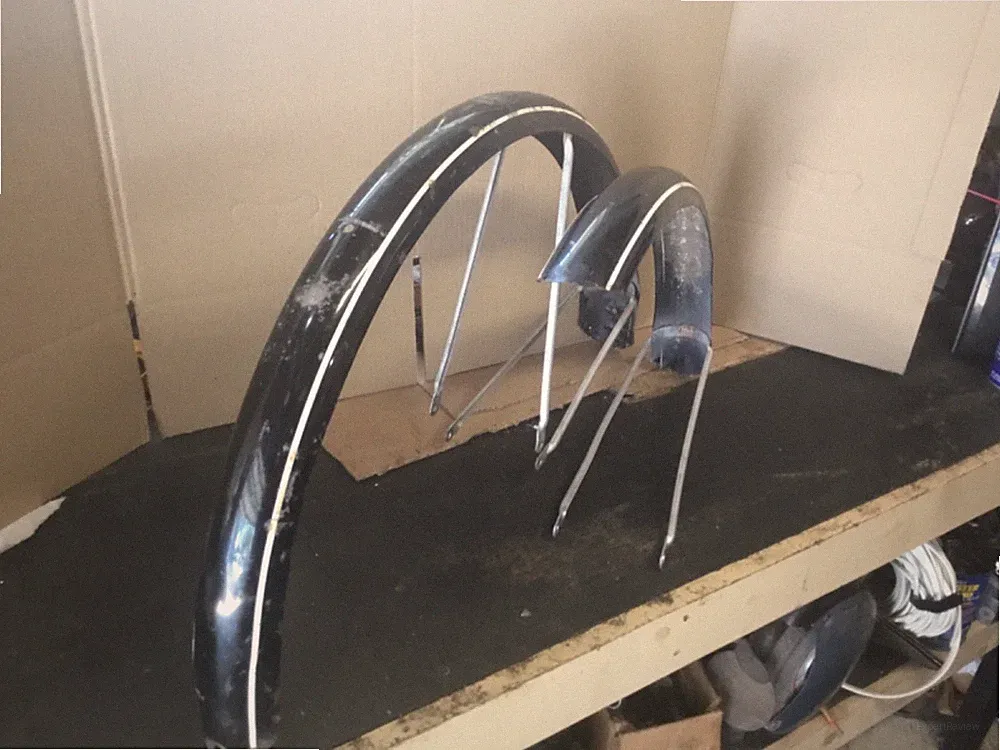 VINTAGE SCHWINN Typhoon 26" Middleweight Black BICYCLE FENDER SET